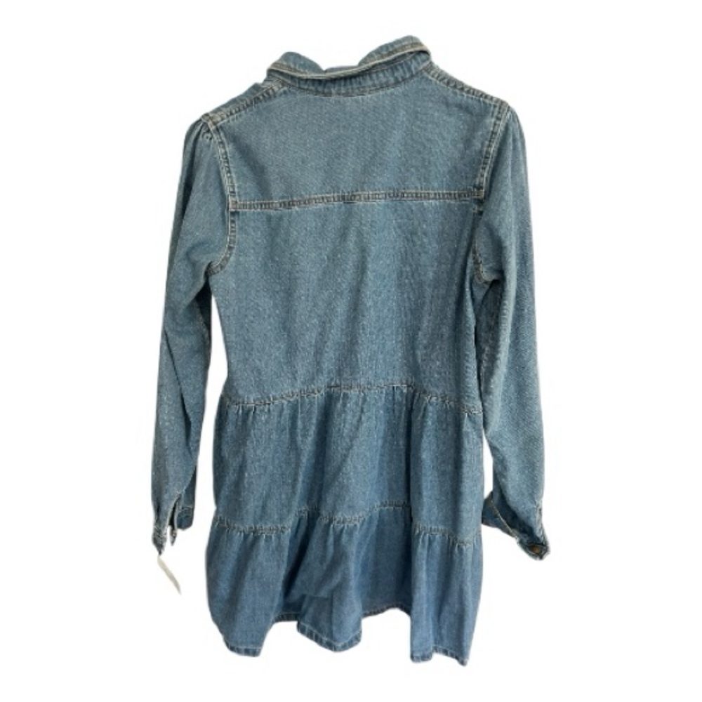 NWT Free People Nicole Denim Shirt Dress Women's M Indigo - Picture 4 of 4